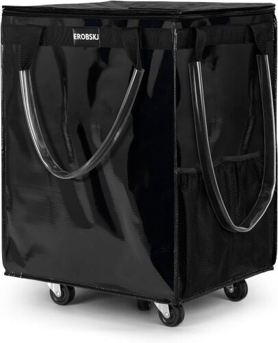 Reusable Grocery Bag on Wheels, 76lb Capacity