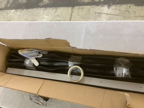 20' Garage Door Seal, 6 Aluminum Tracks