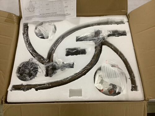 Rustic Farmhouse Dining Room Chandelier Light Fixture, 8-Light