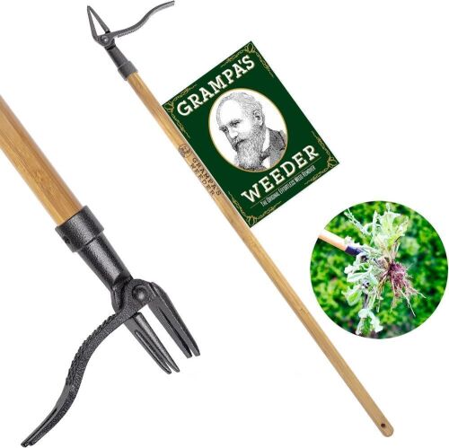 Grampa's Weeder The Original Stand Up Weed Puller Tool with Long Handle