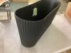 Veradek Demi Medium Black Plastic Rectangular Planter with Drainage Holes (30.25 in. L x 10.25 in. W x 14.25 in. H) - Thumbnail 6
