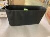 Veradek Demi Medium Black Plastic Rectangular Planter with Drainage Holes (30.25 in. L x 10.25 in. W x 14.25 in. H) - Thumbnail 2