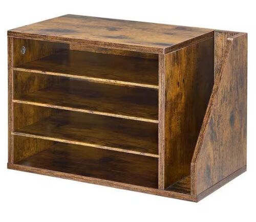 VEVOR Literature Organizer with 4 Compartments, Detachable Shelves, 11.02 in. H x 9.25 in. W