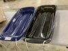 Lot of (2) Kids Outdoor Plastic Toboggan Snow Sled Board w/ Pull Rope, Handles - 35in - Thumbnail 1