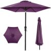 Outdoor Steel Market Patio Umbrella Decoration w/ Tilt, Crank Lift - 10ft - Thumbnail 1