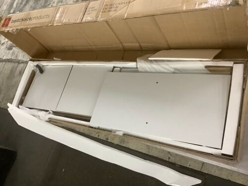 8-Cube Bookshelf, 11in Storage Display w/ Removable Panels, Customizable - Lot 854