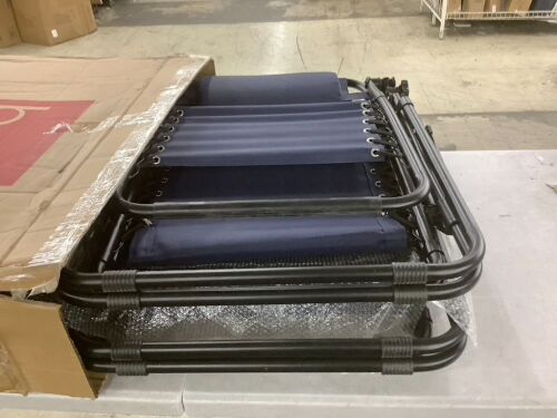 Set of 2 Adjustable Zero Gravity Patio Chair Recliners w/ Cup Holders - Lot 857