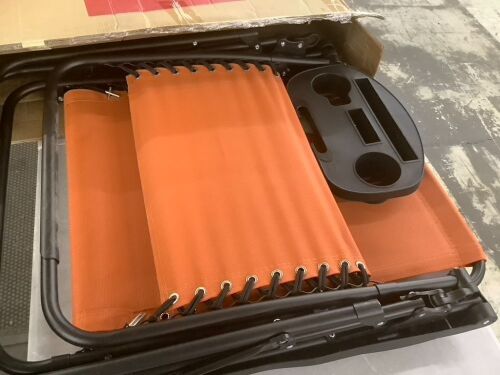 Oversized Reclining Zero Gravity Chair Lounger w/ Cup Holder, Pillow - Lot 864