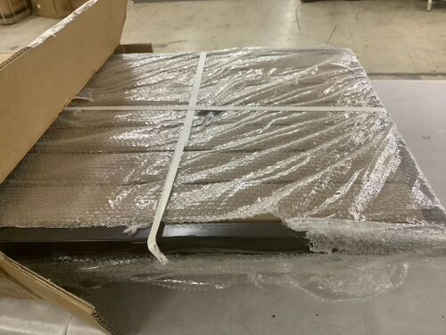 Outdoor Wicker Patio Side Table Accent Furniture w/ Umbrella Hole - Lot 876