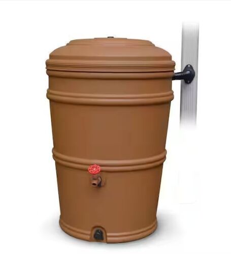 EarthMinded RainStation 45 Gal. Terracotta Rain Barrel with Diverter