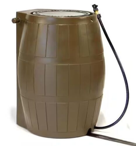 FCMP Outdoor Rain Catcher 50 Gal. Brown RC 4000 Rain Barrel