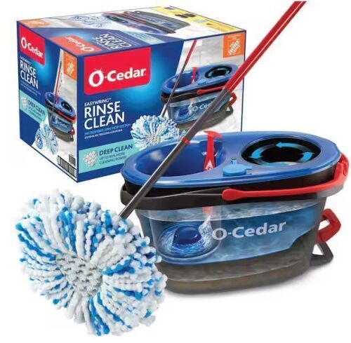O-Cedar RinseClean Deep Clean Microfiber Spin Mop - Lot 918JF