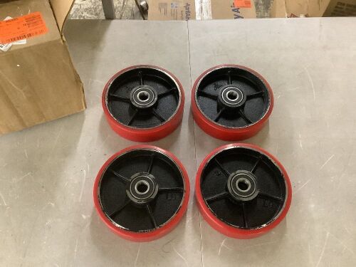 Replacement Pallet Jack Steering Wheels 7 in. Diameter x 2 in. Hub Length x 20 mm