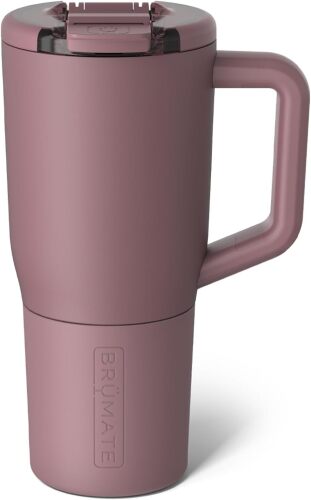BrüMate Müv - 25oz 100% Leak Proof Insulated Coffee Mug with Handle & Lid - Stainless Steel Coffee Travel Mug - Double Walled Coffee Cup (Rose Taupe)