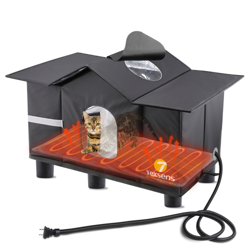 Texsens Heated Cat House for Outside
