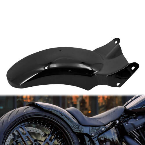 Rear Motorcycle Short Fender w/ LED Lights Turn Signal Fit For Harley FLFB FXDR