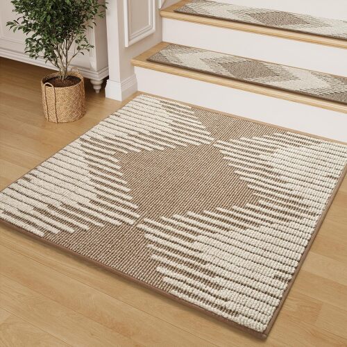 Stair Treads (15pcs) and Landing Mat (1pc), Non-Slip - Lot 10115