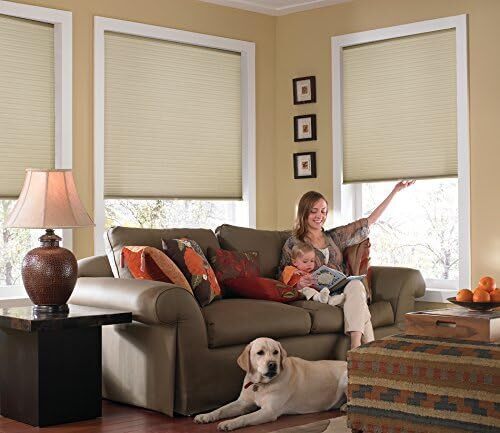 Cordless Cellular Shades, Light Filtering, 34W x 36H, Cool White