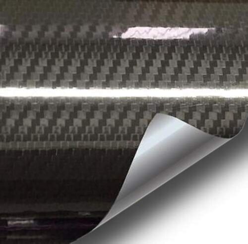 VViViD Epoxy High Gloss Carbon Fiber Automotive Vinyl Wrap (2.5ft x 5ft, Black)
