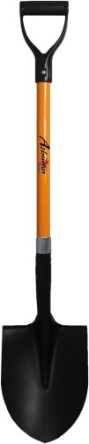 Ashman Heavy-Duty Digging Shovel (1 Pack) 41-Inch with Trenching Blade and Comfortable Handle - Ideal for Garden, Landscaping, Construction, and Masonry - Perfect for Digging Soil, Dirt, and Gravel