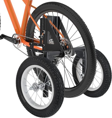 MOSHAY Aluminum Alloy Adjustable Adult Bicycle Bike Stabilizers Training Wheels Fits 24" to 29" - (24-29)
