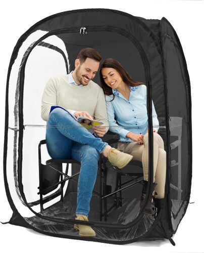 Pop-Up Sports Tent 1-2 Person – Instant Setup MyPod™ Original Shark Tank All-Weather Pod Shelter for Outdoor Sports, Rain, Wind & Cold - Lot 9088