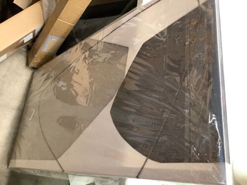 Abstract Wall Art Decor - Brown/Beige 20" x 40" - Lot 9098