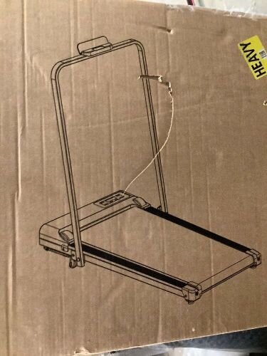 Portable Walking Pad with Incline and handle bar, 3.0HP Electric Treadmills for Home Small, 0.6-6.2MPH Compact Walking Pads Treadmills with handles and incline for small spaces, 320LB Capacity - Lot 9160