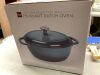 Cast-Iron Dutch Oven Kitchen Cookware w/ Enamel, Handles - 7.5qt - Thumbnail 2