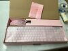 Gaming Keyboard and Mouse Combo with LED, 104 Keys Wired Light Up Pink Keyboard and Cute Mouse Set for PC Laptop Computer PS4 PS5 Xbox, 19 Keys Anti-ghosting, Multimedia Keys, Number Pad - Thumbnail 2