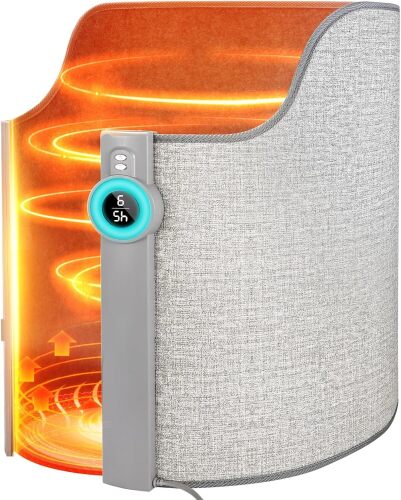 Under Desk Heater for Office & Home, Quiet Electric Foot/Leg Warmer with Heated Floor Mat