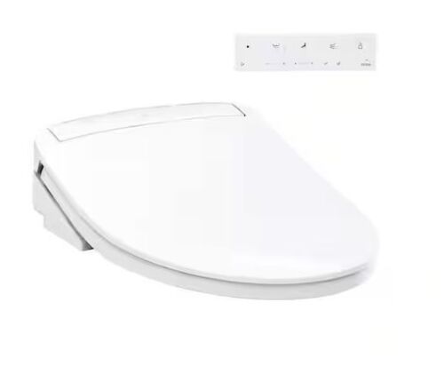 TOTO KS6 Washlet Electric Heated Bidet Seat for Elongated Toilet in Cotton White