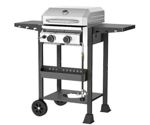 R.W.FLAME 2-burner Stainless Steel Propane Gas Grill