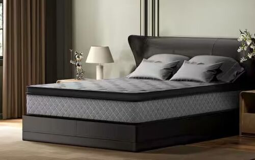 VelaDream Twin XL Plush Hybrid Memory Foam 10 in. Pocket Spring Support and Breathable Mattress