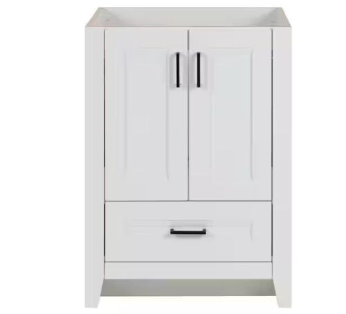 Home Decorators Collection Ridge 24 in. W x 22 in. D x 34 in. H Bath Vanity Cabinet without Top in White