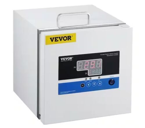 VEVOR Lab Incubator, 6 L, PID Temperature Control 0-65℃, Scientific Digital Incubator, Constant-Temperature Microbiological - Bent Hinge