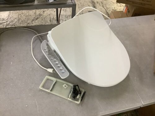 BIO BIDET HD-7000 Electric Bidet Seat for Round Toilets in White with Fusion Heating Technology