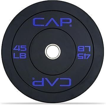 CAP Barbell Rubber Olympic Bumper Plate 45lb
