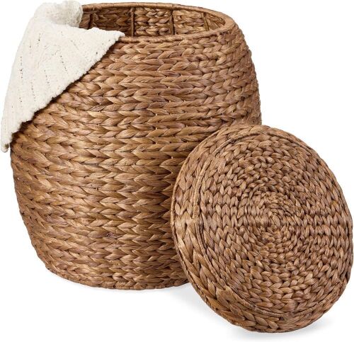 Multipurpose Hyacinth Storage Tote Basket