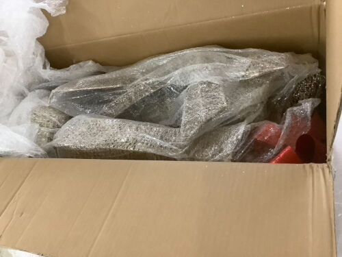 3-Piece Lighted Christmas Deer Set Outdoor Decor with LED Lights - Lot 645