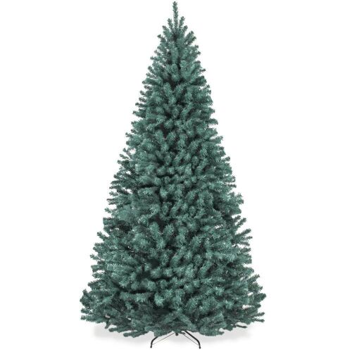 7.5' Unlit Artificial Blue Spruce Christmas Tree, w/Easy Assembly