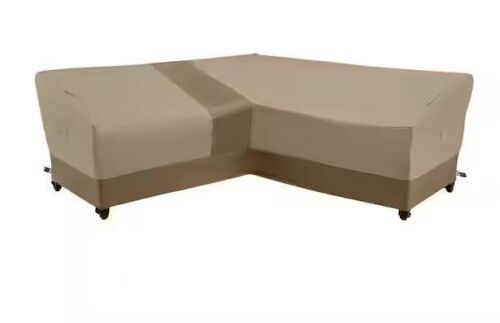 Hampton Bay V-Shape Beige Patio Furniture Cover - Lot 808JF