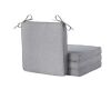 Greendale Home Fashions 18 in. x 18 in. Heather Gray Square Outdoor Dining Seat Cushion (4-Pack) - Thumbnail 1