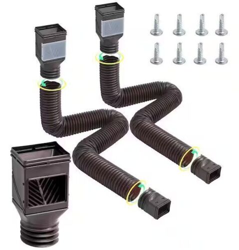 VEVOR Rain Gutter Downspout Extensions, 2-Pack - Lot 826JF