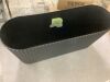 Veradek Demi Medium Black Plastic Rectangular Planter with Drainage Holes (30.25 in. L x 10.25 in. W x 14.25 in. H) - Thumbnail 3