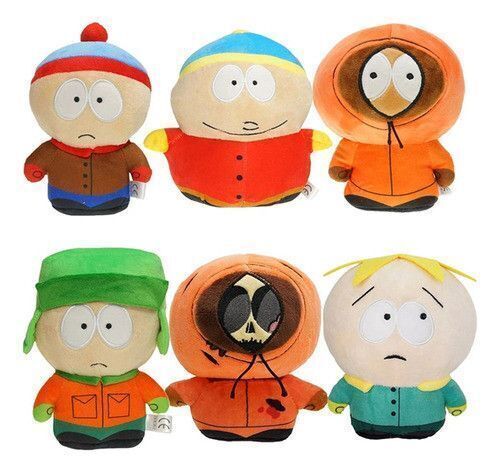 South Park Plush Toys, 6 pc