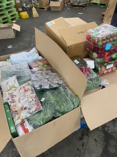 High Piece Count Lot of Christmas Items - 2 Coffin Boxes & 1 Medium Box