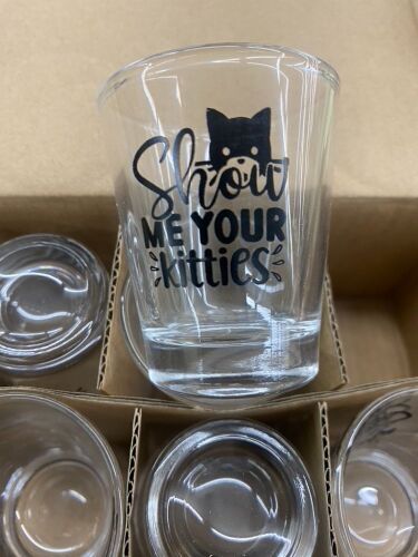 Show Me Your Kitties Shot Glasses, 12pc