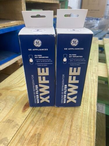 Lot of (2) GE XWFE Refrigerator Water Filter, Genuine Replacement Filter
