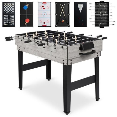 10-in-1 Combo Game Table Set w/ Pool, Foosball, Ping Pong, Chess - 2x4ft - Lot 260